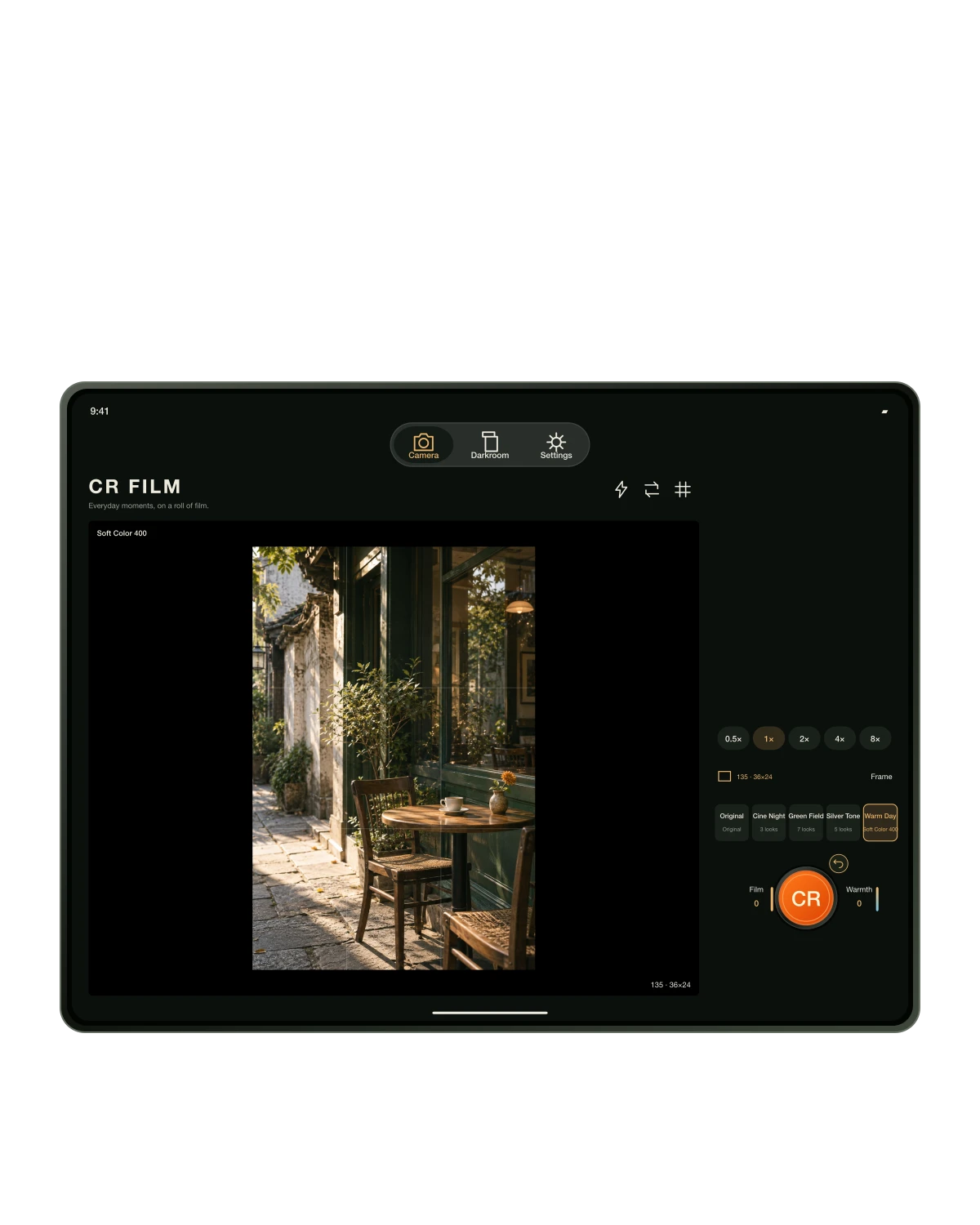 iPad · CR Film 1.0.0 everyday camera interface poster